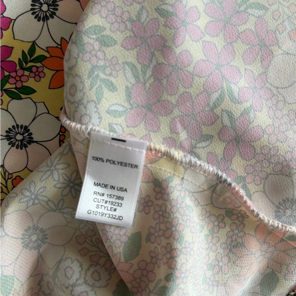 Vintage Floral Midi Skirt Cottagecore Y2K Pastel Spring Garden Skirt - Picture 11 of 11